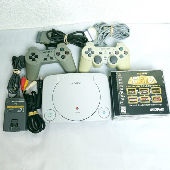 Sony PsOne Slim Playstation 1 Bundle with 5 games display picture 3